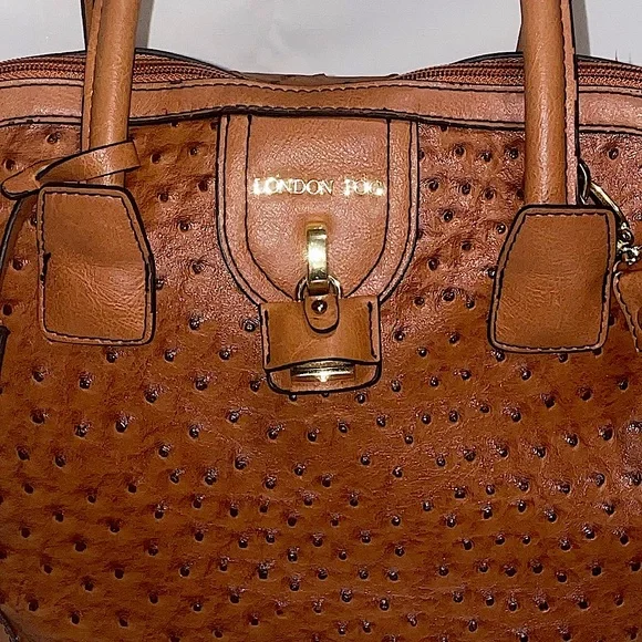 London Fog Leather Exterior Satchel/Top Handle Bag Handbags & Bags for Women - Picture 3 of 5